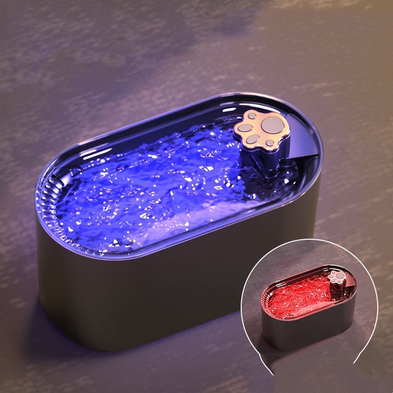 Fontaine à Eau Automatique 3L pour Chats et Chiens – Distributeur Ultra-Silencieux avec Filtre et Lumière LED