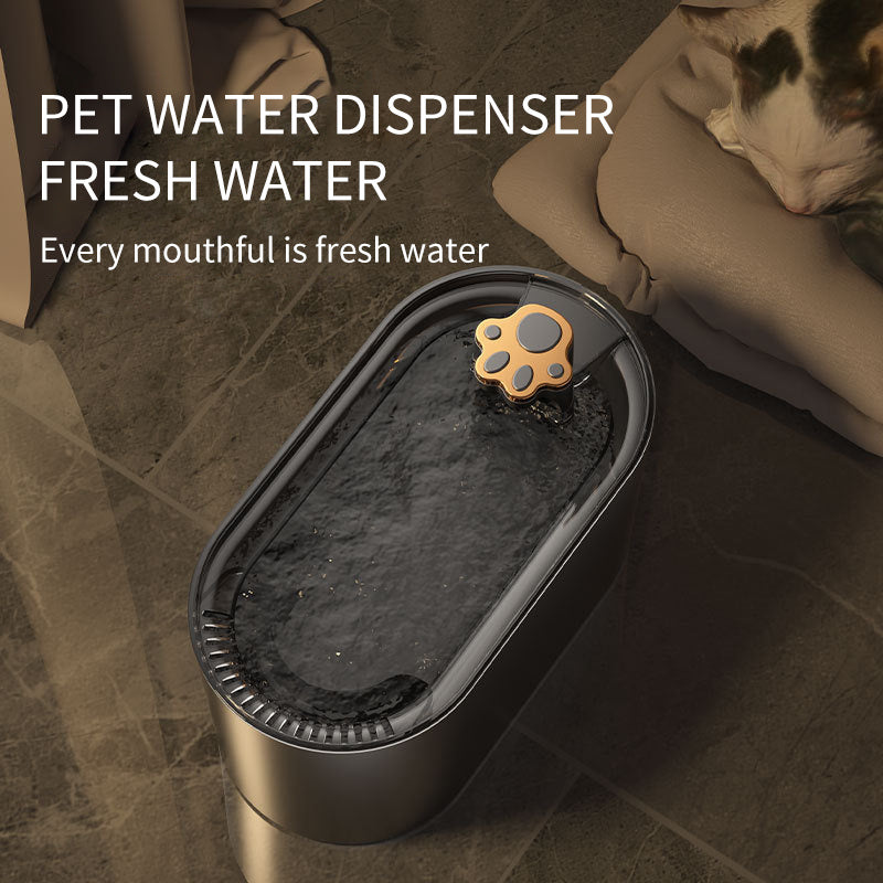 Fontaine à Eau Automatique 3L pour Chats et Chiens – Distributeur Ultra-Silencieux avec Filtre et Lumière LED
